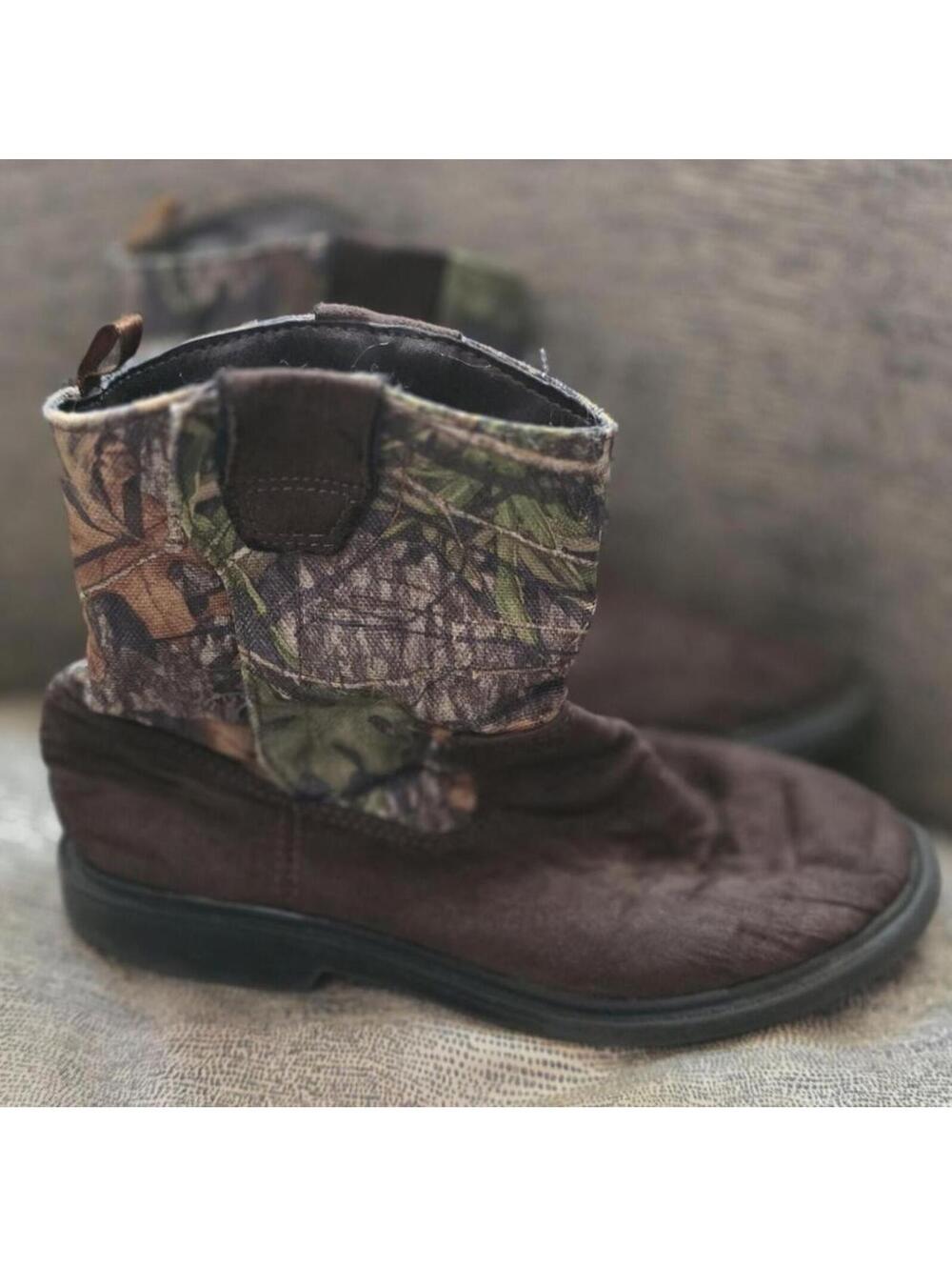 Faded Glory Warren II Brown Green Camo Hunter Boots Size 13